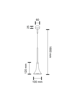 Shilo KANZAKI LED 4,5W 450lm czarny wisząca 7940 - produkt 2