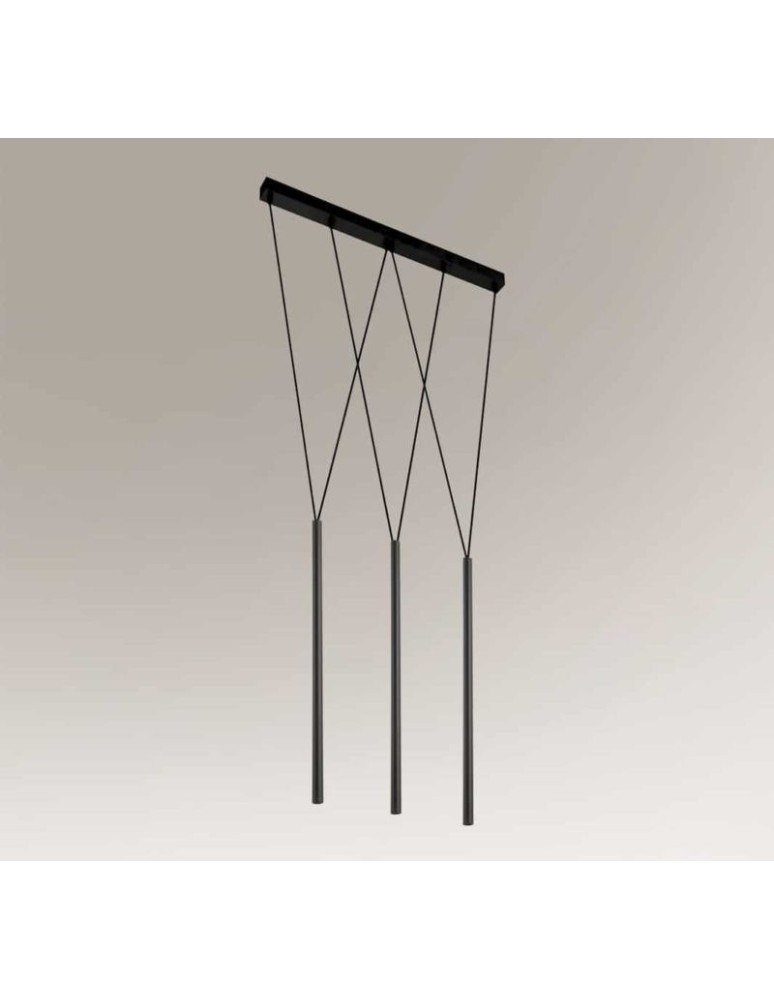 Pendant lamps - Shilo MIAKI 3xG9 black pendant 7946 - product kolory-swiatla.pl 1