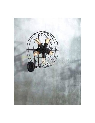 Azzardo FAN WALL 5xE27 Wall Mount Black AZ1349