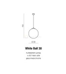 Pendant lamps - Azzardo WHITE BALL 30 1xE27 Pendant White AZ2516 - product 2