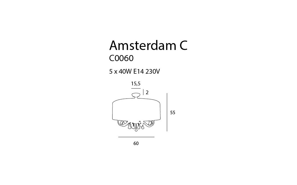 MAXlight AMSTERDAM C0060 Ceiling.