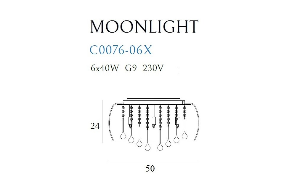 MAXlight MOONLIGHT C0076-06X Plafon