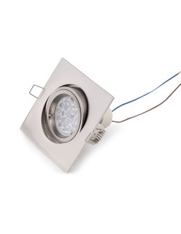 Maxlight Oprawa Wpustowa Fine Kwadratowa Metal Szczotkowany H0040