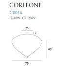 Glamour ceiling lamps - Maxlight CORLEONE C0046 Ceiling light. - product 6
