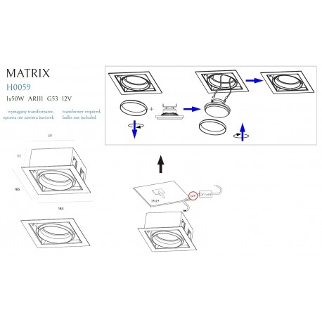 MAXlight Matrix H0059 Drop-in