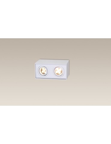 Maxlight Lampa Sufitowa Basic Square Biała Podwójna C0088 - produkt 2