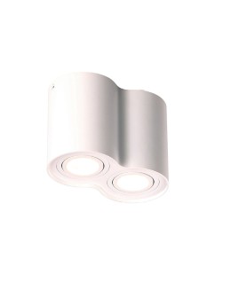Maxlight Lampa Sufitowa Basic Round Biała Podwójna C0085