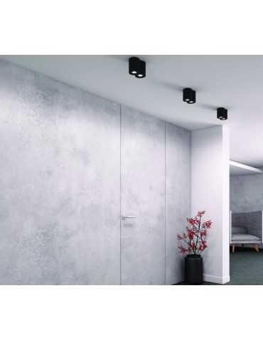 Maxlight Lampa Sufitowa Basic Round Czarna Podwójna C0086 - produkt 2