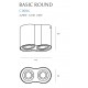 MAXlight BASIC ROUND II BK C0086 Halogen luminaire.