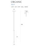 Icicle pendant lamps - Maxlight Organic I Copper Pendant Lamp P0171 - product 4