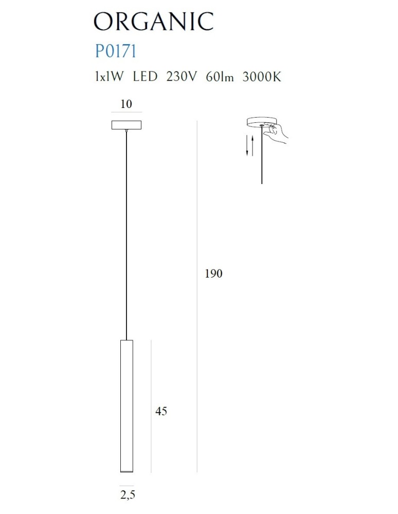 Icicle pendant lamps - Maxlight Organic I Copper Pendant Lamp P0171 - product kolory-swiatla.pl 4