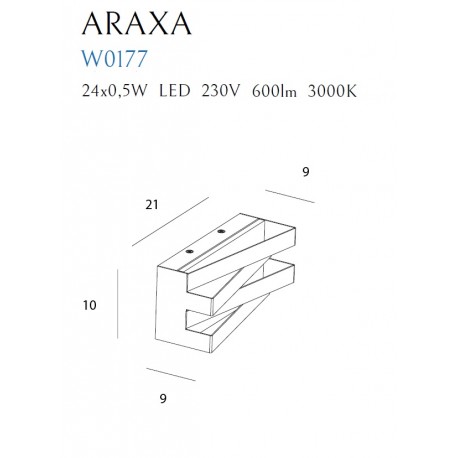 MAXlight ARAXA W0177 Kinkiet