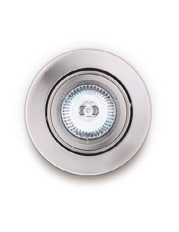 Maxlight Fine Round Recessed Fixture Brushed Metal H0037