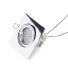 Flush-mounted lamps - pendants - Maxlight Fine Square Recessed Fixture Chrome H0041. - product 1