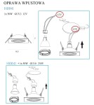 Flush-mounted lamps - pendants - Maxlight Fine Square Recessed Fixture Chrome H0041. - product 3