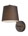 Maxlight Wall lamp Chicago Black + Black lampshade W0194