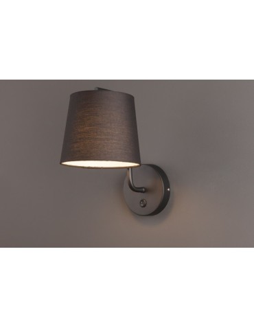 Maxlight Kinkiet Chicago Czarny + Czarny Abażur W0194 - produkt 2