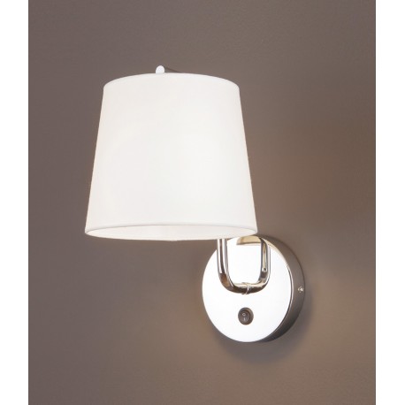 MAXlight Chicago Wall lamp White/Chrome 1xE27 W0195