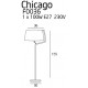 MAXlight Chicago Floor Lamp Black 1xE27 F0036