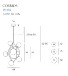 Pendant lamps - Maxlight Cosmos P0378 Pendant Lamp. - product 4