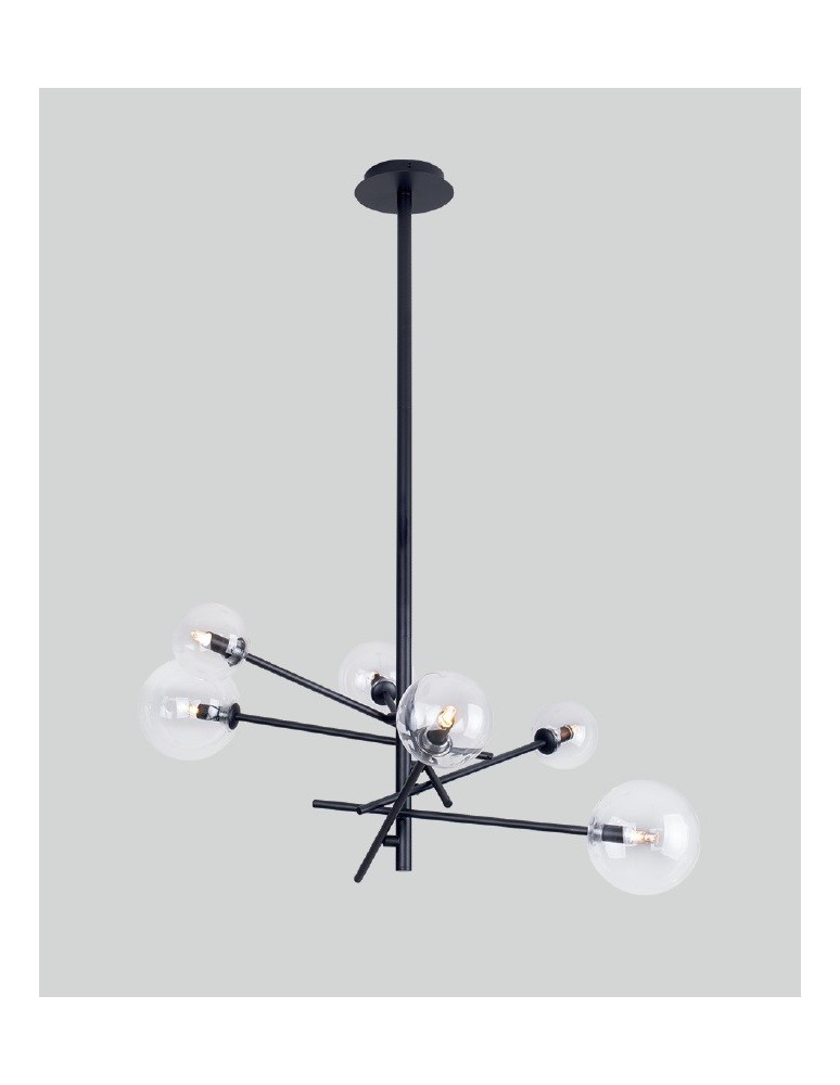 Pendant lamps - Maxlight Lollipop Black P0395 Pendant Lamp. - product kolory-swiatla.pl 2