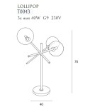 Modern table lamps - Maxlight Lollipop Black Table Lamp T0043. - product 3