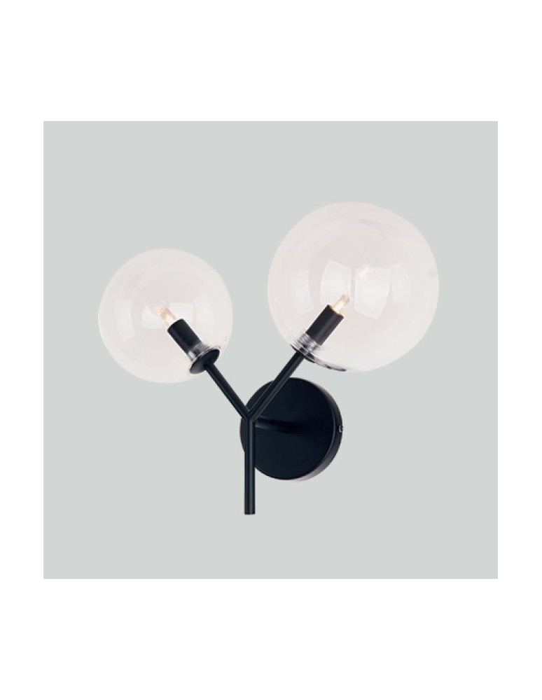 Wall lamps spheres - Maxlight Wall lamp Lollipop Black W0277 - product kolory-swiatla.pl 2