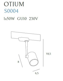 Maxlight Lampa Szynowa Otium Max GU10 Biała S0004 - produkt 2