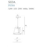 LED pendant lamps - Maxlight Seda Pendant Lamp P0384 - product 3
