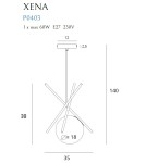Designer pendant lamps - Maxlight Xena Pendant Lamp P0403 - product 7