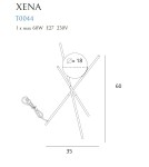 Modern table lamps - Maxlight Xena Table Lamp T0044. - product 4