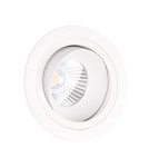 Round flush-mounted lamps - Maxlight Hiden recessed luminaire White IP32 H0109 - product 3