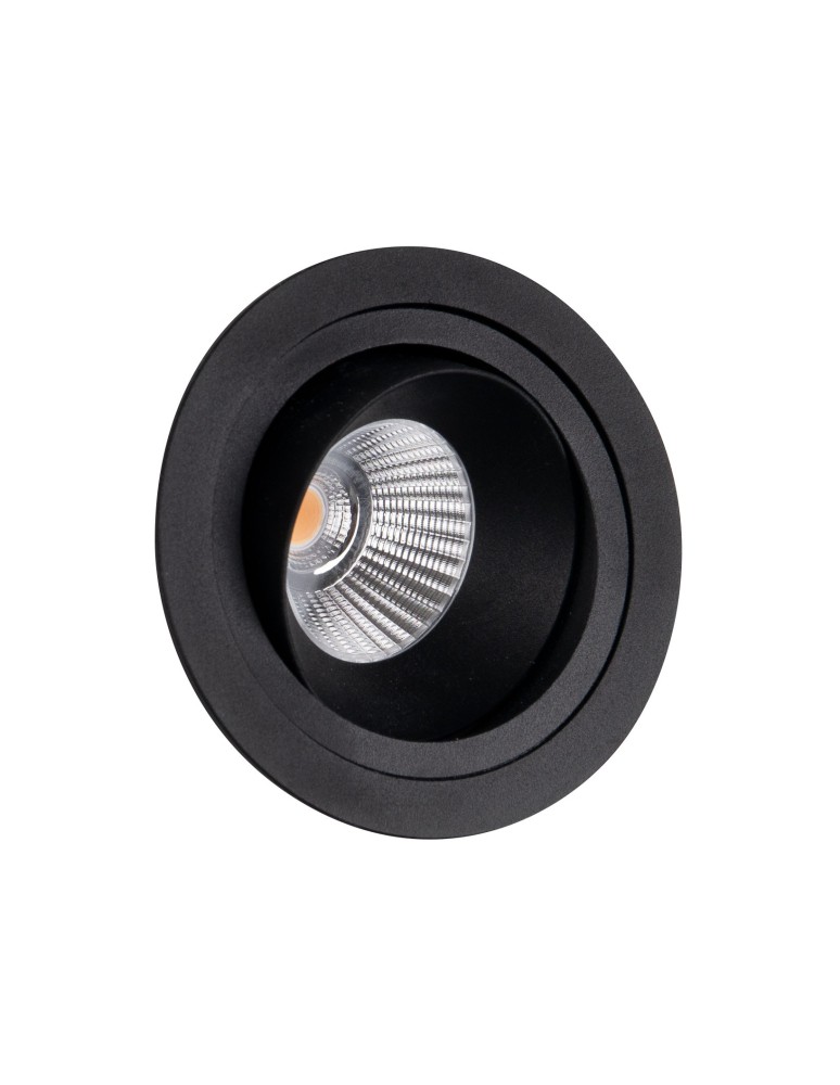 Round flush-mounted lamps - Maxlight Hiden Recessed Luminaire Black IP32 H0110. - product kolory-swiatla.pl 1