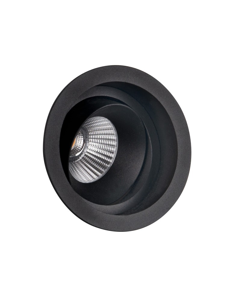 Round flush-mounted lamps - Maxlight Hiden Recessed Luminaire Black IP32 H0110. - product kolory-swiatla.pl 2