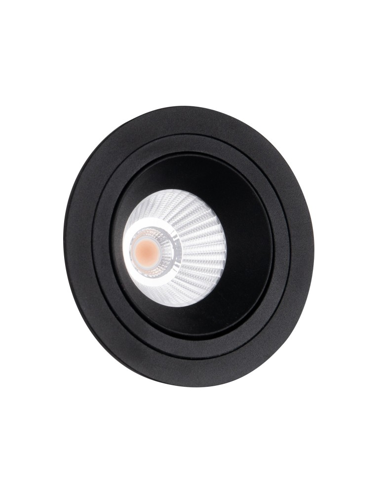 Round flush-mounted lamps - Maxlight Hiden Recessed Luminaire Black IP32 H0110. - product kolory-swiatla.pl 3