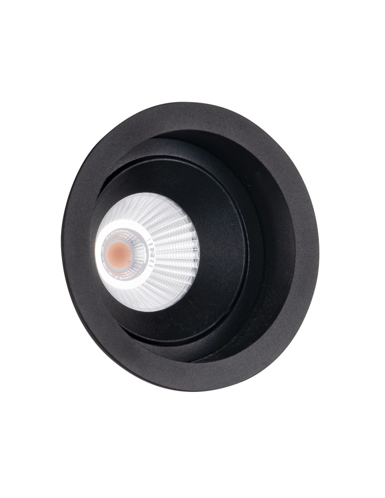 Round flush-mounted lamps - Maxlight Hiden Recessed Luminaire Black IP32 H0110. - product kolory-swiatla.pl 4