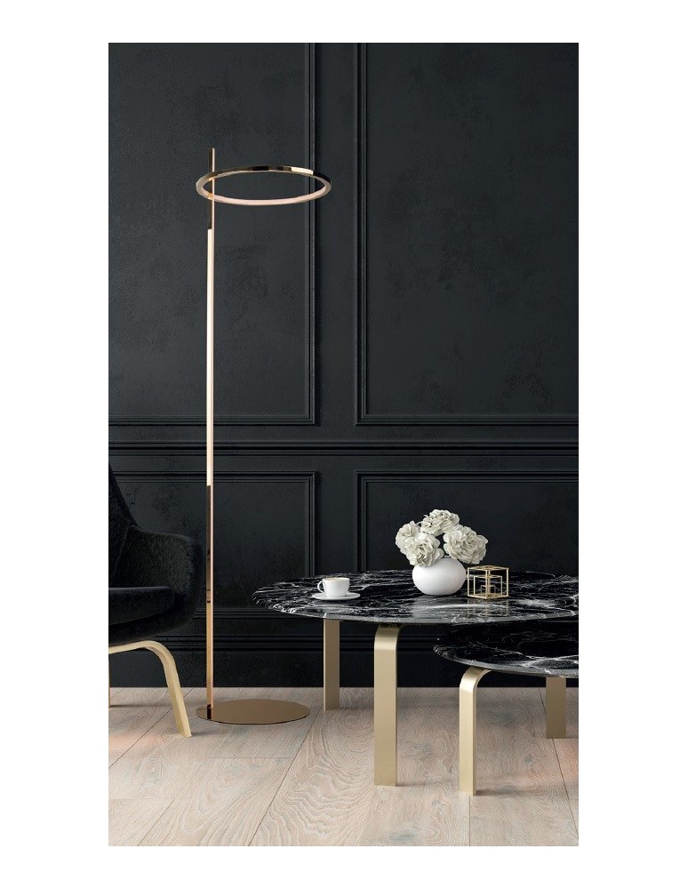 LED floor lamps - Maxlight Lausanne 27W Gold F0050 Floor Lamp. - product kolory-swiatla.pl 2