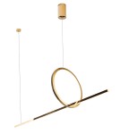 Designer pendant lamps - Maxlight Lausanne 18W Gold P0390 Pendant Lamp. - product 1