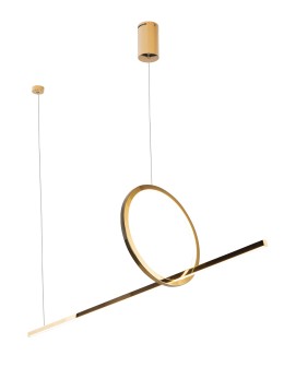 Maxlight Lampa Wisząca Lozanna 18W Złota P0390