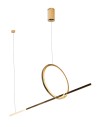 Maxlight Lausanne 18W Gold P0390 Pendant Lamp.