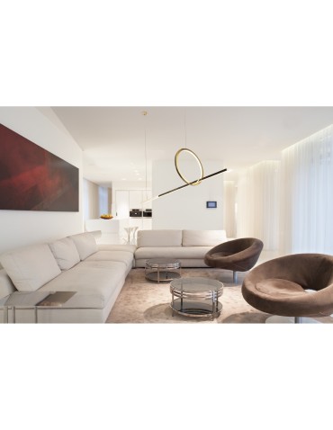 Maxlight Lampa Wisząca Lozanna 18W Złota P0390 - produkt 2