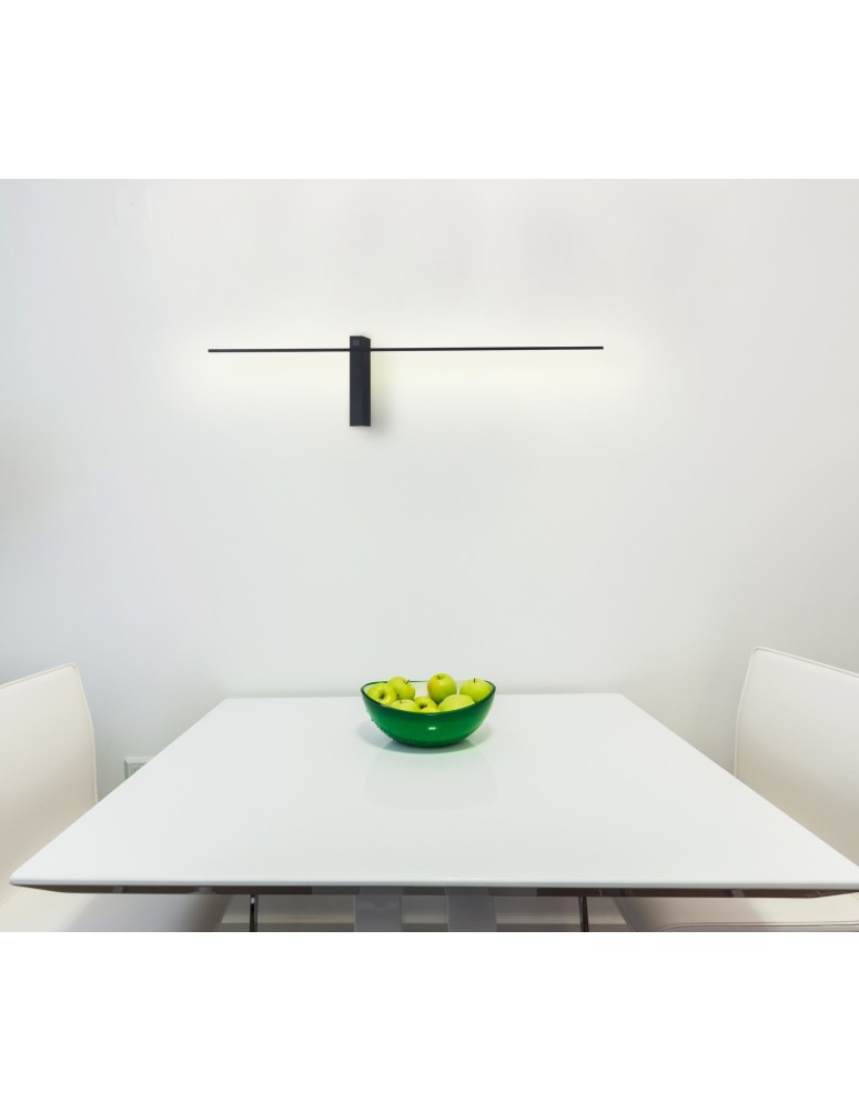 Designer wall lamps - Maxlight Wall lamp Sabre 61 cm Black IP23, Dimmable With Touch Switch W0281 - product kolory-swiatla.pl 2
