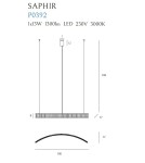 LED pendant lamps - Maxlight Saphir 13W P0392 Pendant Lamp. - product 4