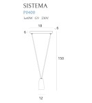 Pendant lamps - Maxlight Sistema I P0400 Pendant Lamp. - product 4