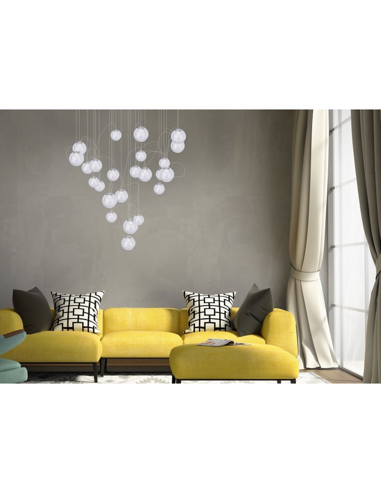 LED pendant lamps - Maxlight Zoe 24X1.5W Chrome P0386 Pendant Lamp. - product kolory-swiatla.pl 2