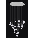 LED pendant lamps - Maxlight Zoe 24X1.5W Chrome P0386 Pendant Lamp. - product 3