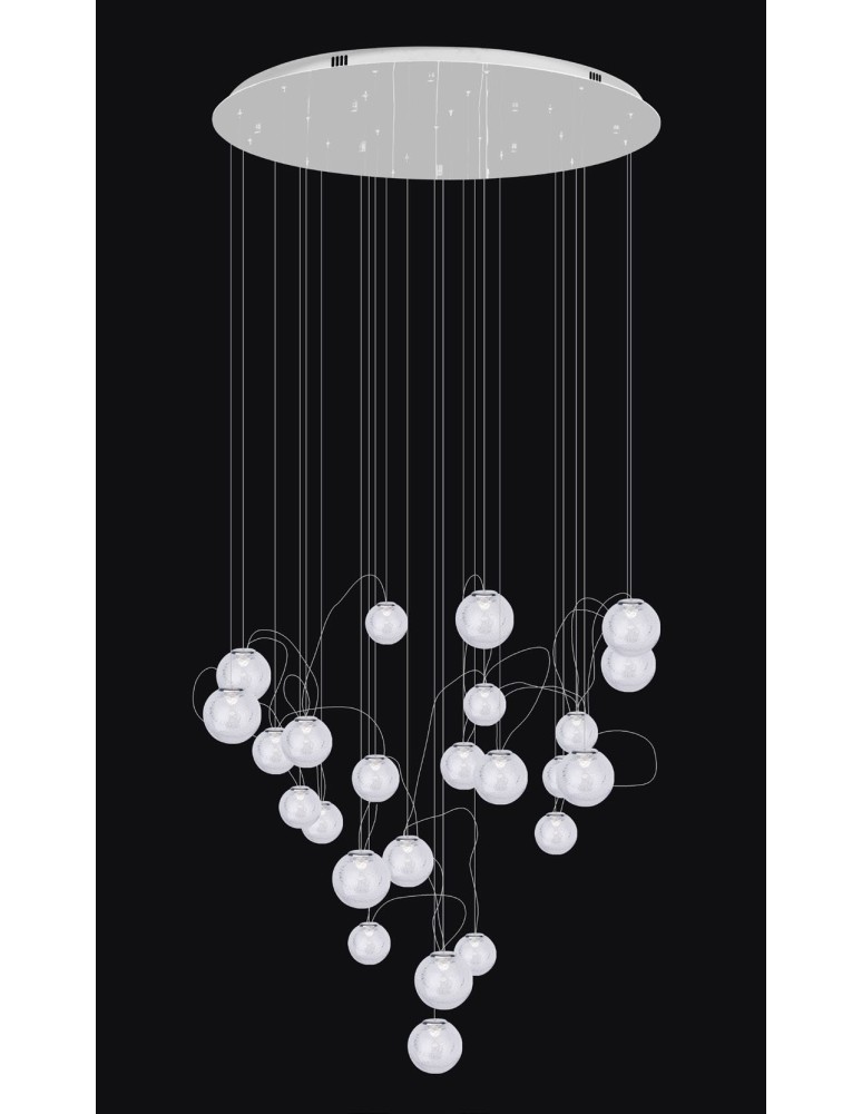 LED pendant lamps - Maxlight Zoe 24X1.5W Chrome P0386 Pendant Lamp. - product kolory-swiatla.pl 3