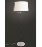 Floor lamps with lampshade - Maxlight Chicago Floor Lamp Chrome + White Lampshade F0037 - product 2