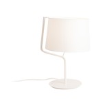 Table lamps with lampshade - Maxlight Chicago Table Lamp White + White Lampshade T0028 - product 1
