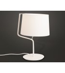 Table lamps with lampshade - Maxlight Chicago Table Lamp White + White Lampshade T0028 - product 2